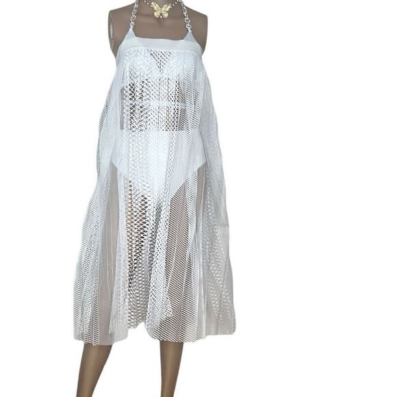 NWT Wolford Fading Net Skirt White L - Picture 13 of 16